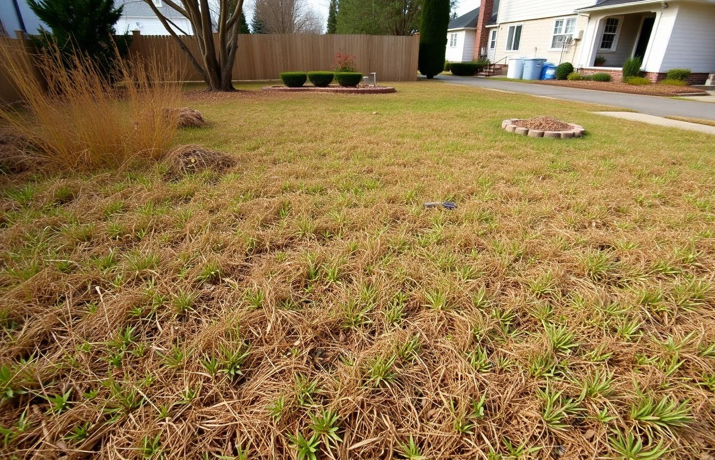 Lawn before GreenLeaf treatment